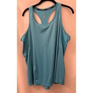 Nike Dri-FIT Racerback Tank Top Teal Running Gym Workout Women XL